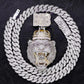New Trendy Design Two Tone Gold Plated Pendant hip hop jewelry CustomDiamJewel   