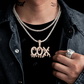 925 Sterling Silver Rose Gold And Yellow Gold Plated Custom Cursive Name Pendant hip hop jewelry CustomDiamJewel