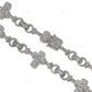 12.16 CTW Round And Baguette Diamond Infinity Link Cross Chain hip hop jewelry CustomDiamJewel