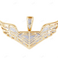 0.3 CTW Sterling Silver with Moissanite Wing Pendant CustomDiamJewel