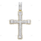 Custom Baguette Diamond Cross Luxury Pendant hip hop jewelry CustomDiamJewel