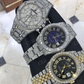Iced out Roman Dial 41MM Iced Out Handmade Natural Diamond Watch customdiamjewel