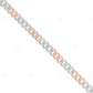 VVS Moissanite Two Tone Miami Cuban Link Chain CustomDiamJewel