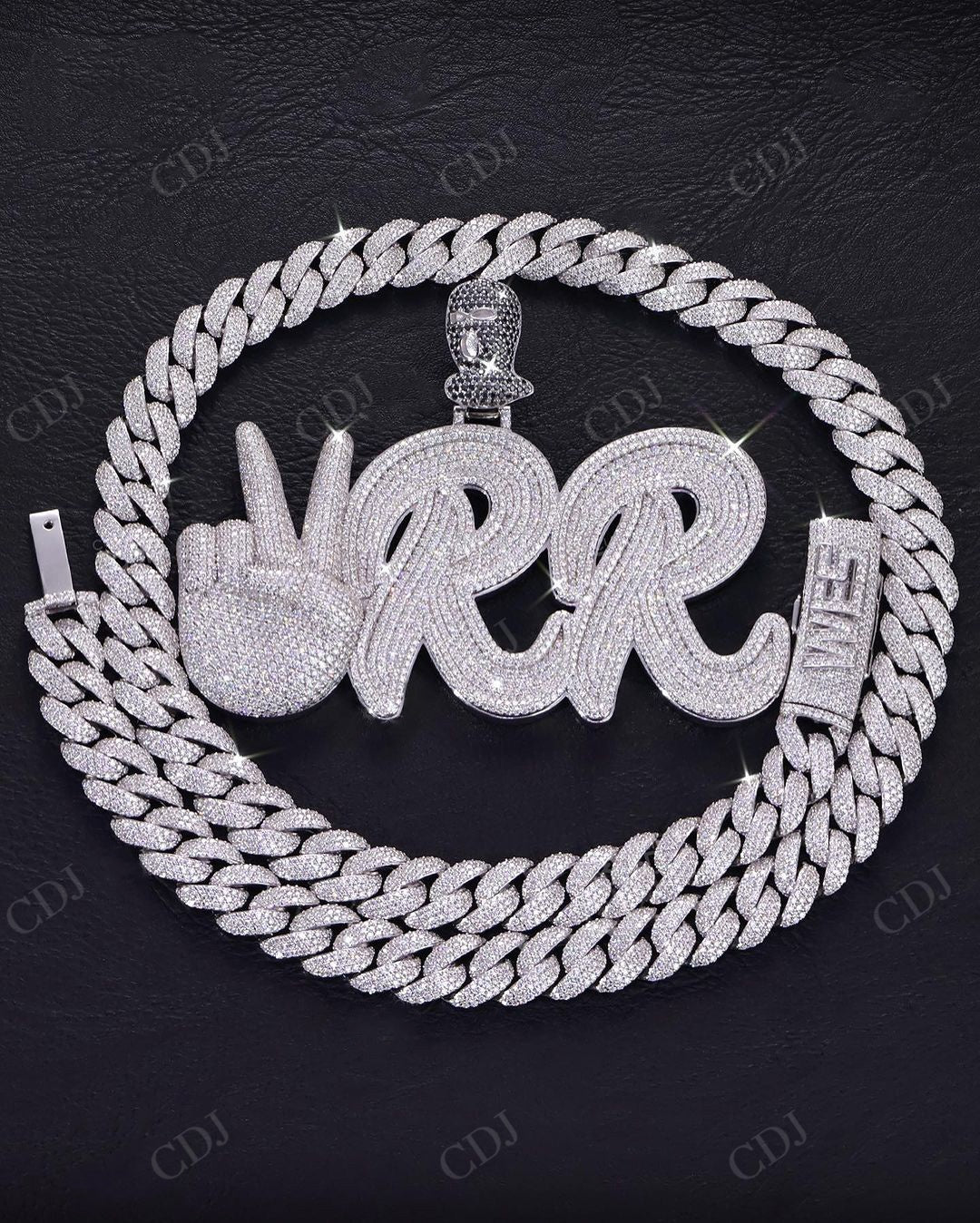 New Trendy Design Two Tone Gold Plated Pendant hip hop jewelry CustomDiamJewel   