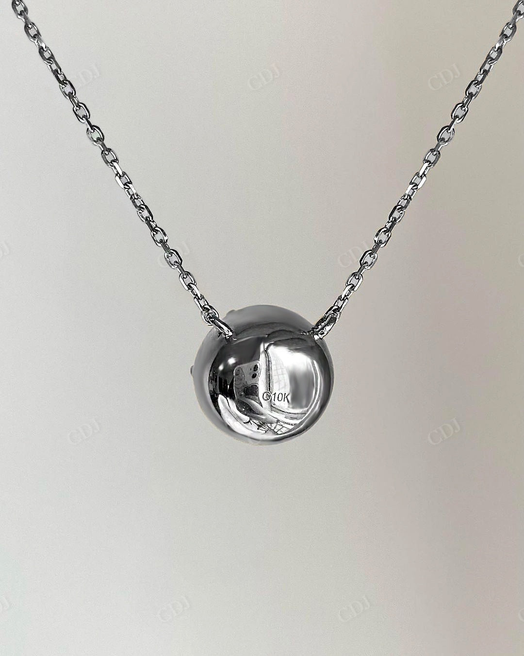 Georgian Set Lab Grown Diamond Pendant