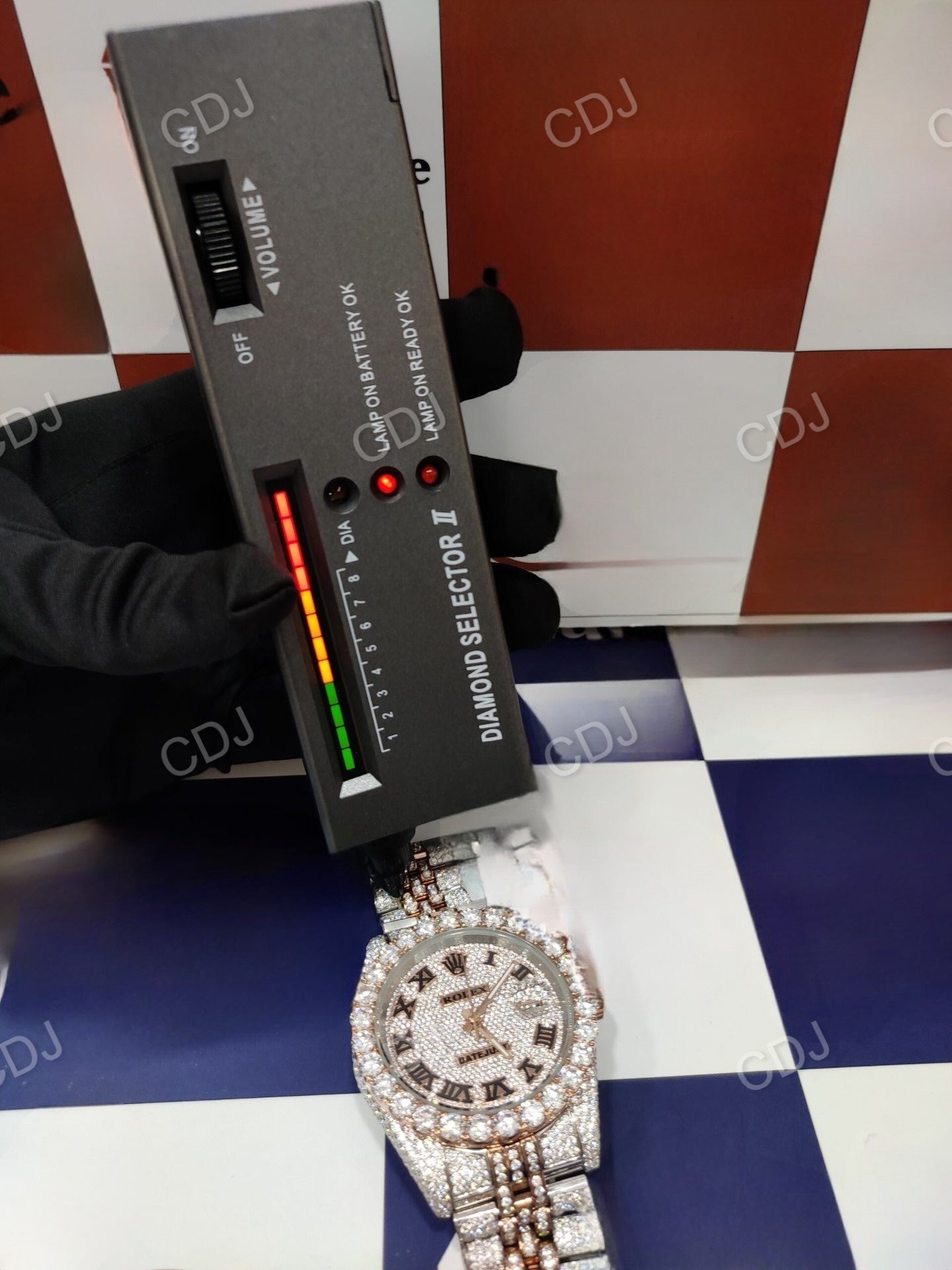 Luxury Hip-hop Round Case Rolex Jubilee Watch customdiamjewel