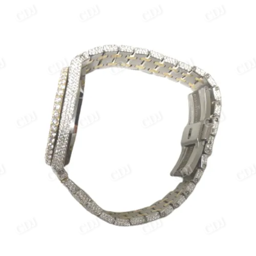 Audemars Piguet Royal Iced Out Real Diamond Two Tone Watch customdiamjewel
