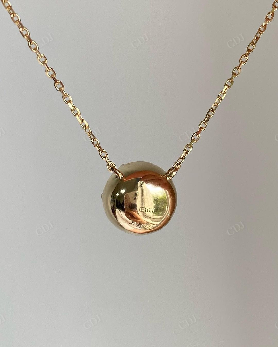 Georgian Set Lab Grown Diamond Pendant