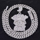 New Trendy Design Two Tone Gold Plated Pendant hip hop jewelry CustomDiamJewel   
