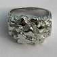 Men's Solid Gold Heavy Nugget Ring  customdiamjewel   