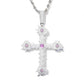 Iced out Barbed Moissanite Cross Pendant For Bling Men hip hop jewelry CustomDiamJewel