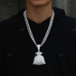 Iced Out Hip Hop Dollar Bag Moissanite Pendant hip hop jewelry CustomDiamJewel