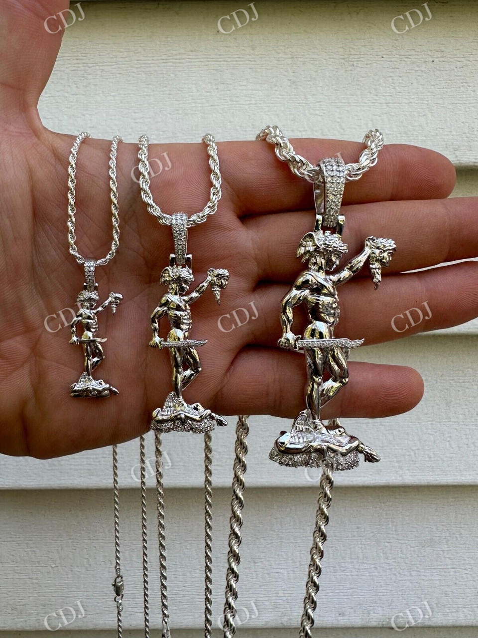 Perseus W. Medusa Head Pendant  customdiamjewel   
