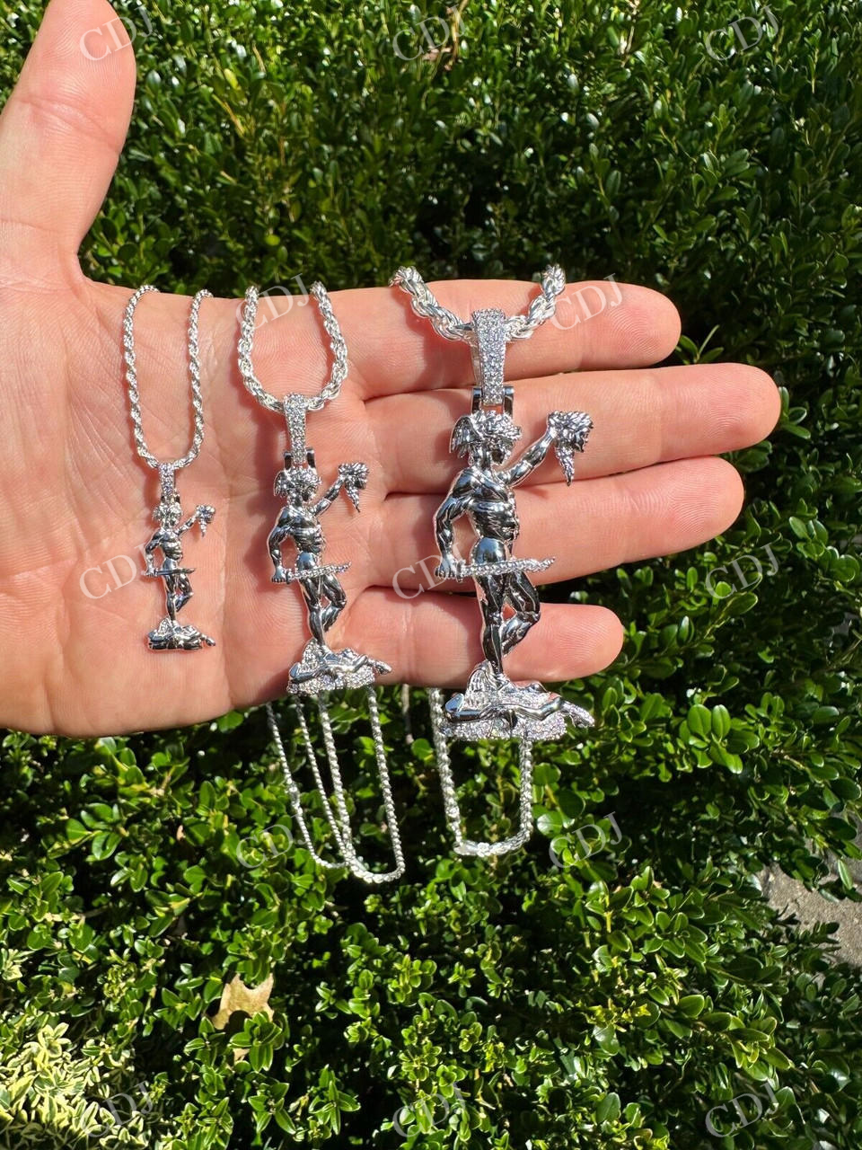 Perseus W. Medusa Head Pendant  customdiamjewel   