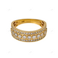 Yellow Gold Moissanite Luxury Wedding Band hip hop jewelry customdiamjewel