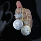 Two Tone Moissanite Diamond Map Pendant hip hop jewelry CustomDiamJewel