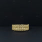 925 Silver Moissanite Cuban Link Round Ring Hip Hop Ring customdiamjewel