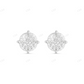 14K White Gold Stud with Multi-Shape Diamond Earring Stud earrings CustomDiamJewel