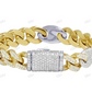 Iced Out 925 Sterling Silver Mariner Style Mens Bracelet