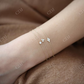 0.10CTW Moissanite Dainty Diamond Bracelet  customdiamjewel   