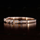 1.3 mm Natural Diamond White Gold Art Deco Wedding Band  customdiamjewel   