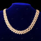 18k White Gold Square Cuban Link Chain For Men CustomDiamJewel