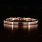 1.3 mm Natural Diamond White Gold Art Deco Wedding Band  customdiamjewel   