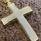 925 Sterling Silver Moissanite Cross Pendant  customdiamjewel   