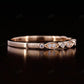 1.3 mm Natural Diamond White Gold Art Deco Wedding Band  customdiamjewel   