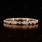 1.3 mm Natural Diamond White Gold Art Deco Wedding Band  customdiamjewel   