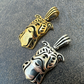 14k Gold Bull Terrier Dog Pendant  customdiamjewel   