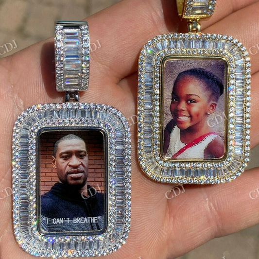 Custom Hip Hop Photo Gold  Pendant  customdiamjewel   