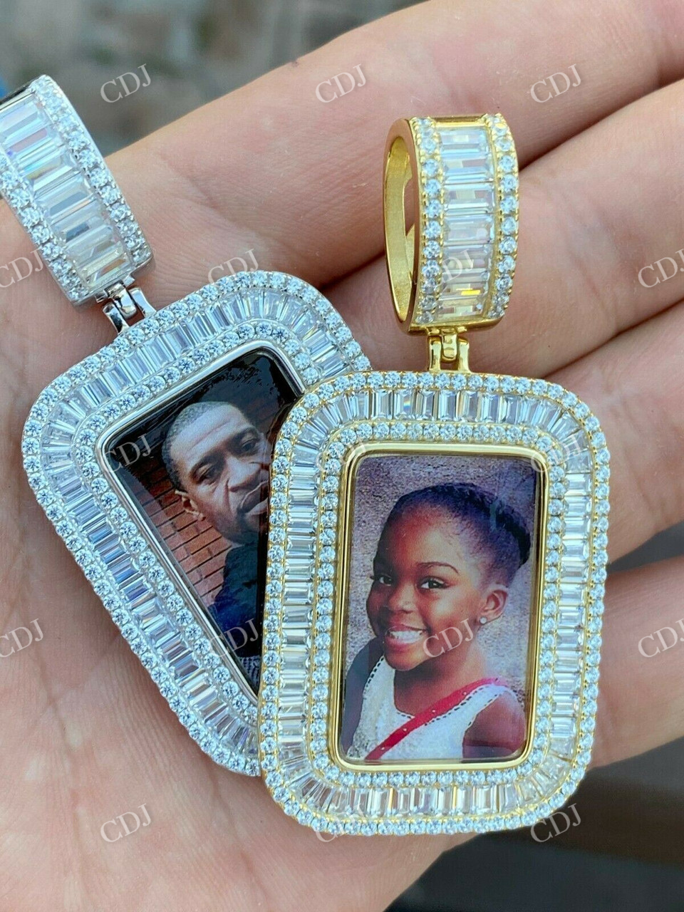 Custom Hip Hop Photo Gold  Pendant  customdiamjewel   