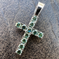 925 Silver Iced Cross Hip Hop Pendant  customdiamjewel   