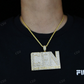 Gold Plated Baguette Diamond Moissanite CFN Pendant hip hop jewelry CustomDiamJewel