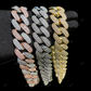 925 Silver Baguette Moissanite Cuban Link Chain customdiamjewel