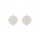 18K Yellow Gold Stud with Multi-Shape Diamond Earring Stud earrings CustomDiamJewel