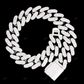925 Silver Baguette Moissanite Cuban Link Chain customdiamjewel