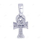 1.4 Inch 10K Gold Ankh Baguette Lab Grown Diamond Cross Pendant Hip Hop Pendent CustomDiamJewel