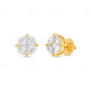18K Yellow Gold Stud with Multi-Shape Diamond Earring Stud earrings CustomDiamJewel