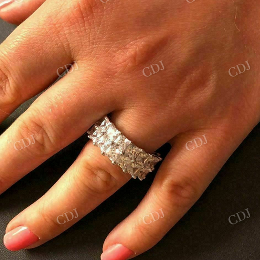 Princess Cut Diamond Tennis Ring  customdiamjewel   
