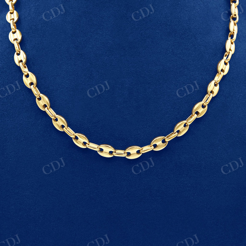 Gold Chain Hollow Cuban Link Puffed  customdiamjewel   