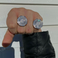 Men's Baguette Diamond Hip Hop Ring  customdiamjewel   