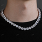 10MM Round Moissanite Unisex Tennis Chain hip hop jewelry CustomDiamJewel