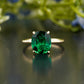 Green Emerald Cushion Cut Ring customdiamjewel