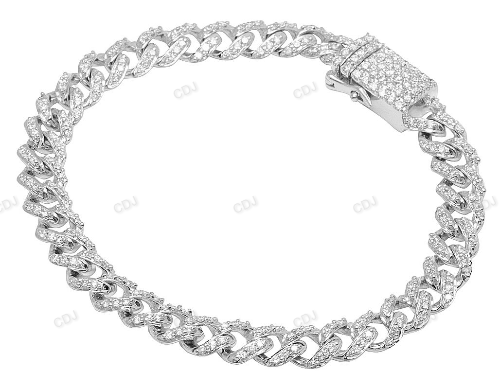 Daily Wear VVS Moissanite Link Bracelet For Men