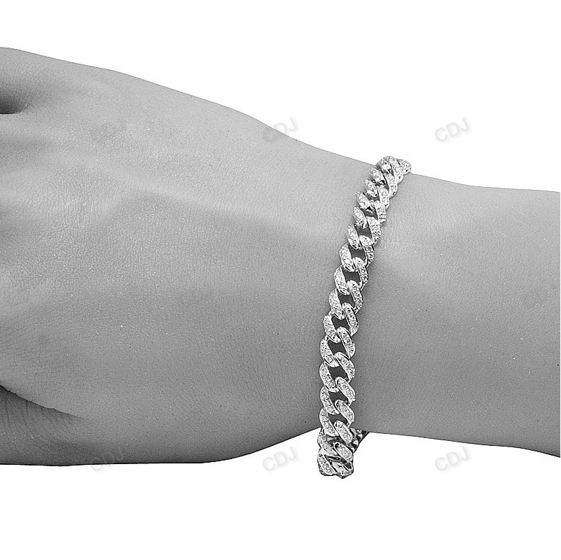 Daily Wear VVS Moissanite Link Bracelet For Men