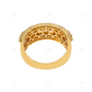14K Gold Finish Iced Out Cluster Moissanite Ring hip hop jewelry customdiamjewel