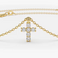 0.07CTW Moissanite Cross Diamond Bracelet