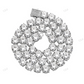 10MM Round Moissanite Unisex Tennis Chain hip hop jewelry CustomDiamJewel